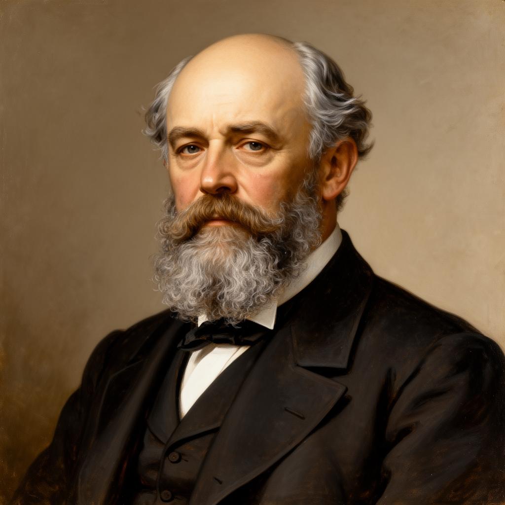 Porträtt av Alfred Nobel