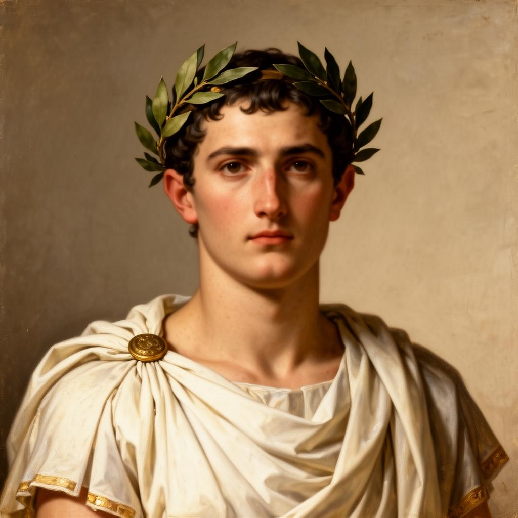Porträtt av Caligula