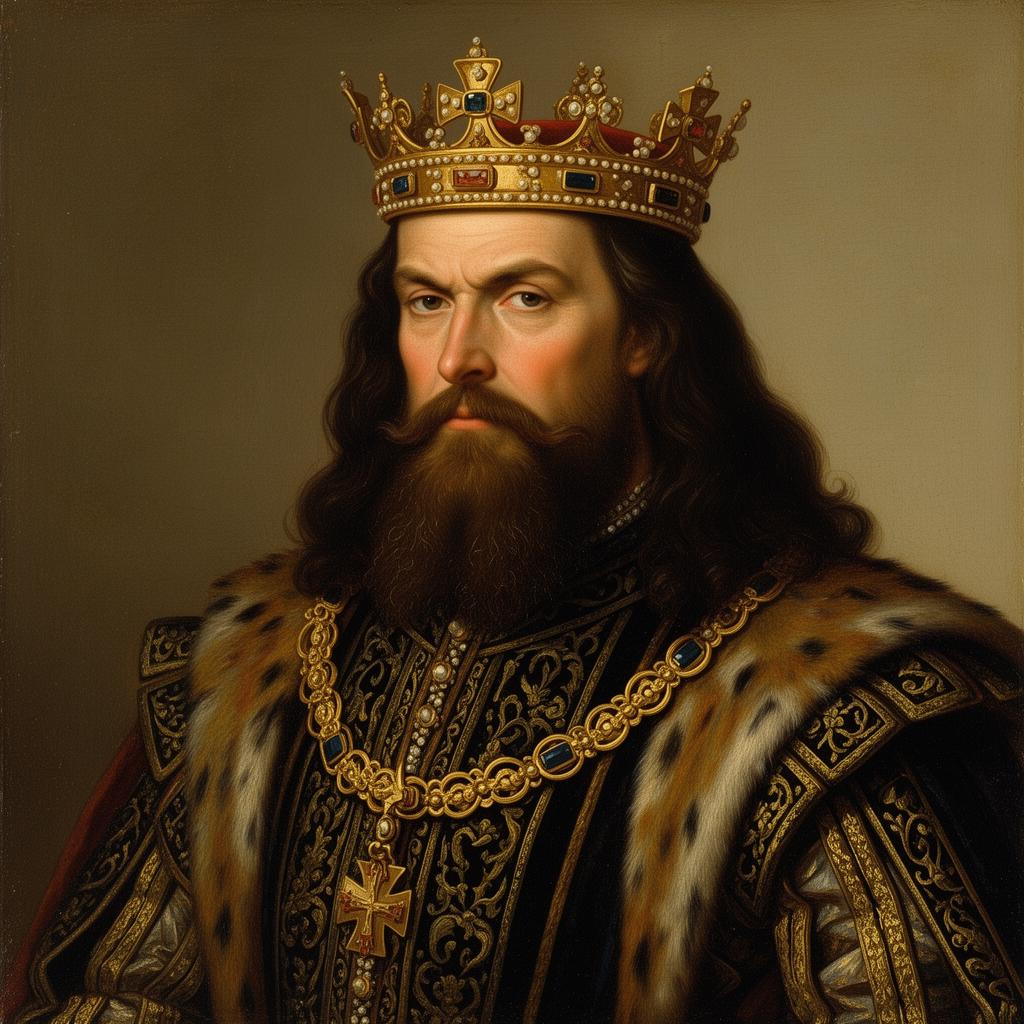 Porträtt av Kristian II av Danmark