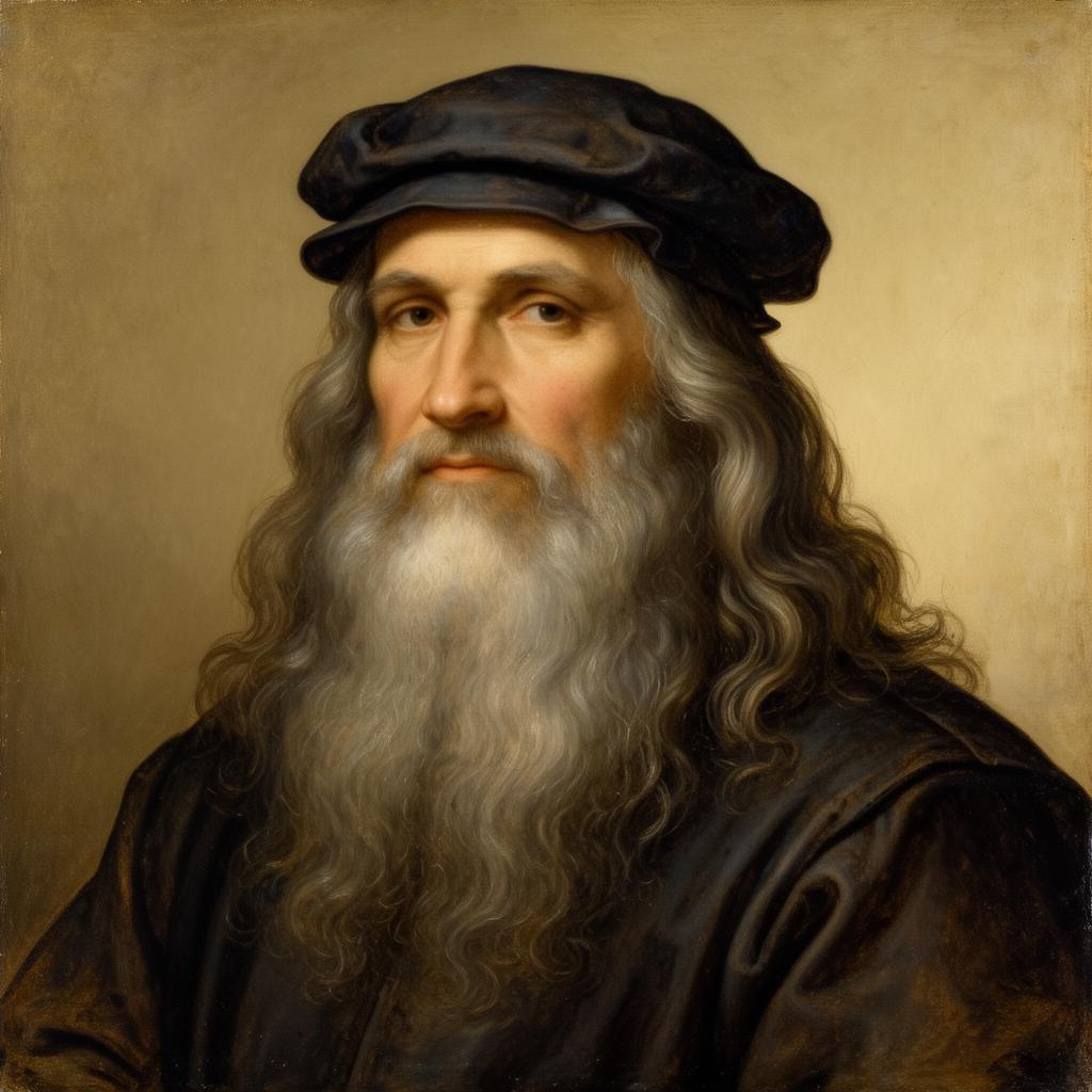Porträtt av Leonardo da Vinci