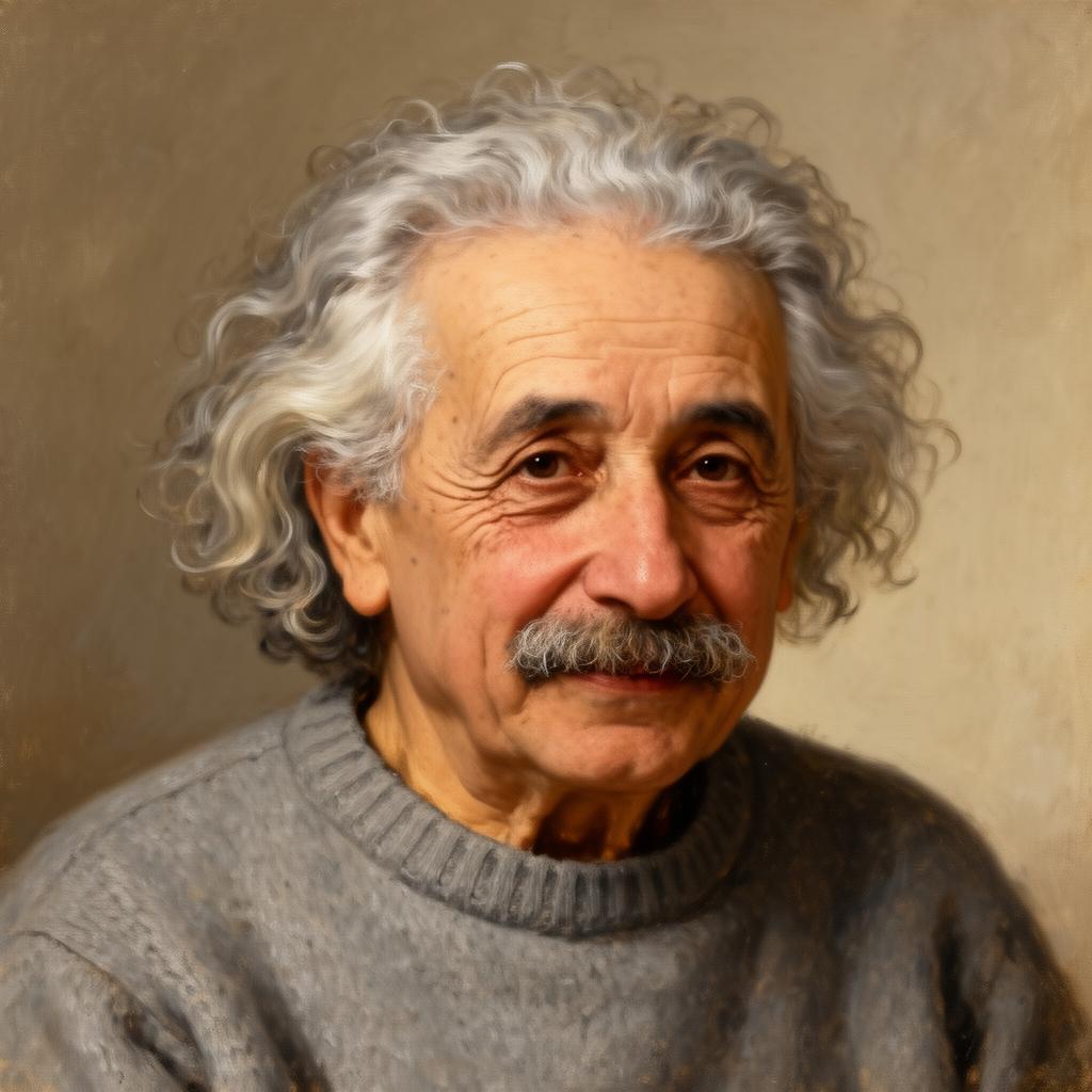 Porträtt av Albert Einstein