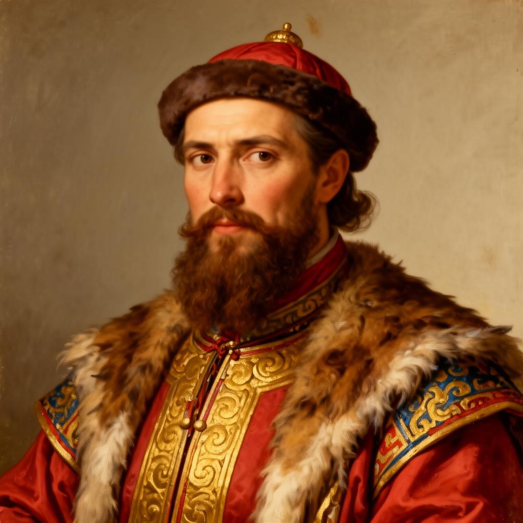 Porträtt av Marco Polo