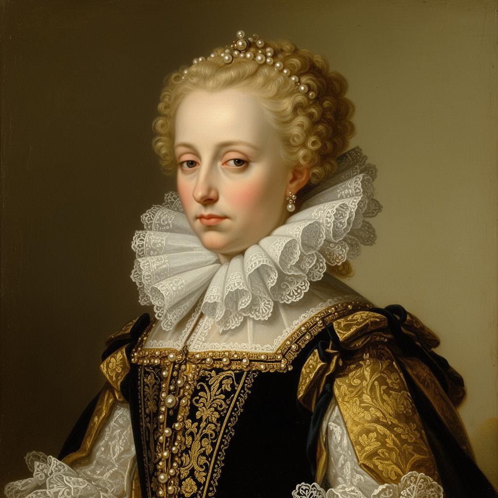 Porträtt av Maria Eleonora av Brandenburg