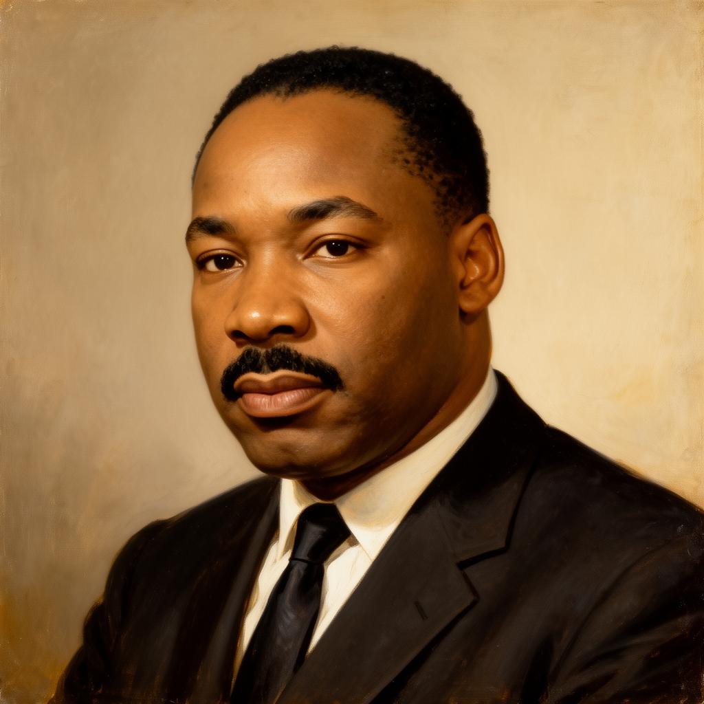 Porträtt av Martin Luther King Jr.