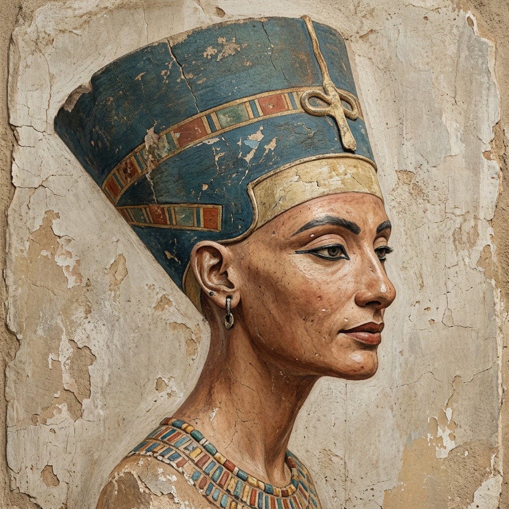 Porträtt av Nefertiti